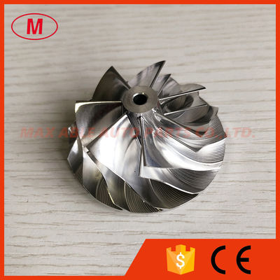 KP39 41.60/54.00mm 7+7 blades turbocharger milling/aluminum 2618/Billet compressor wheel
