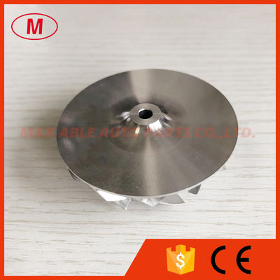 KP39 41.60/54.00mm 7+7 blades turbocharger milling/aluminum 2618/Billet compressor wheel
