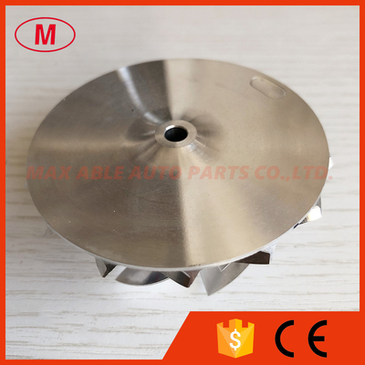 RHF5 reverse 52.46/67.20mm 7+7 blades high performance turbo turbocharger aluminum 2618/milling/billet compressor wheel