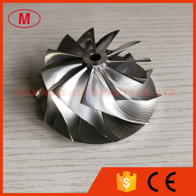 K16 54.70/67.00mm 11+0 Blades turbo aluminum 2618/milling/Billet compressor wheel