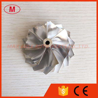 K16 reverse 59.00/76.00mm 7+7 blades high performance turbo milling/aluminum 2618/billet compressor wheel