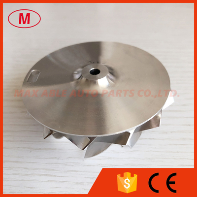 K16 reverse 59.00/76.00mm 7+7 blades high performance turbo milling/aluminum 2618/billet compressor wheel
