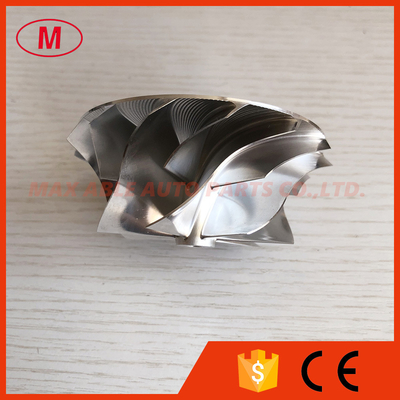 K16 reverse 59.00/76.00mm 7+7 blades high performance turbo milling/aluminum 2618/billet compressor wheel