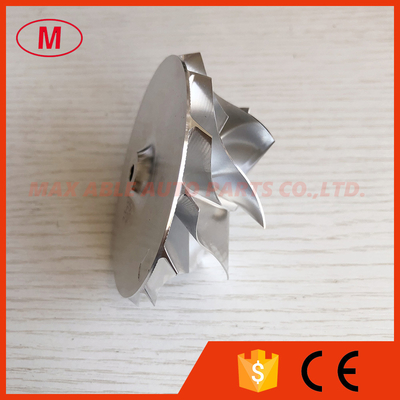 K16 reverse 59.00/76.00mm 7+7 blades high performance turbo milling/aluminum 2618/billet compressor wheel