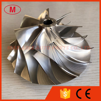 HX60 4040285 80.00/113.01mm 7+7 blades high performance turbo milling/Aluminum 2618/billet compressor wheel for 4047148