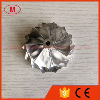 GT15-25 51.03/61.98mm 7+7 blades Turbo aluminum 2618/milling/ billet compressor wheel for turbo