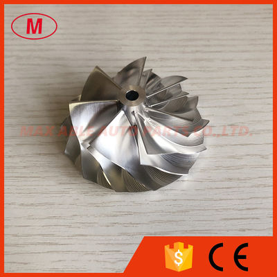 GT15-25 51.03/61.98mm 7+7 blades Turbo aluminum 2618/milling/ billet compressor wheel for turbo