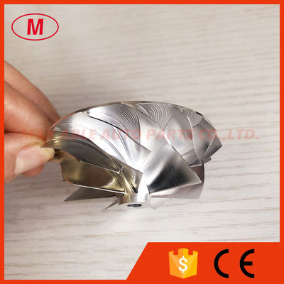 GT15-25 51.03/61.98mm 7+7 blades Turbo aluminum 2618/milling/ billet compressor wheel for turbo