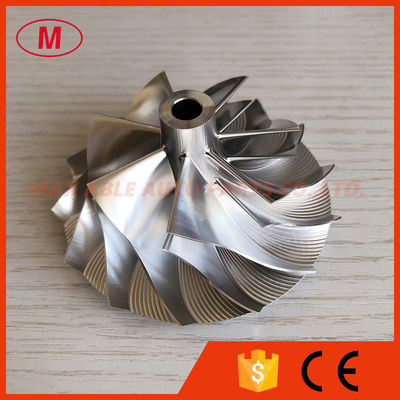 K26 55.40/77.00mm 7+7 blades performance turbo milling/aluminum 2618/billet compressor wheel