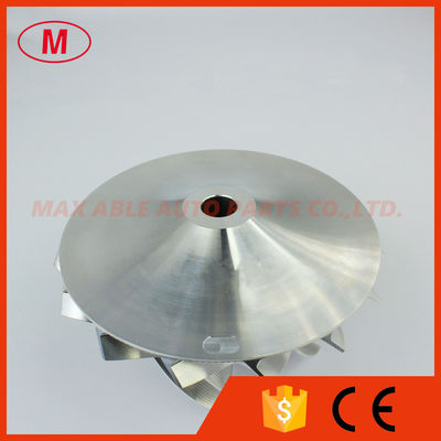 S400 1491-123-2002 5+5+5 blades 67.66/91.34mm performance point milling Turbo aluminum 2618/billet compressor wheel