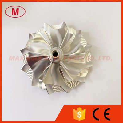 GT3794 65.90/91.40mm 6+6 blades Splitter High,Bullet Head milling/aluminum 2618/billet compressor wheel for chevy 6.6L