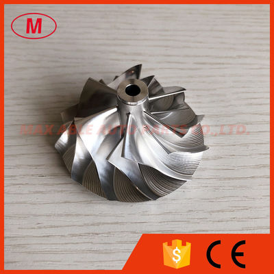 K16 5324-123-2201 45.78/61.98mm 6+6 blades turbo milling/aluminum 2618/billet compressor wheel for 5324-970-7401