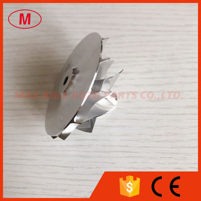 K16 5324-123-2201 45.78/61.98mm 6+6 blades turbo milling/aluminum 2618/billet compressor wheel for 5324-970-7401
