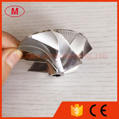 HT12 41.80/54.00mm 5+5 blades high performance Turbo milling/aluminum 2618/billet compressor wheel