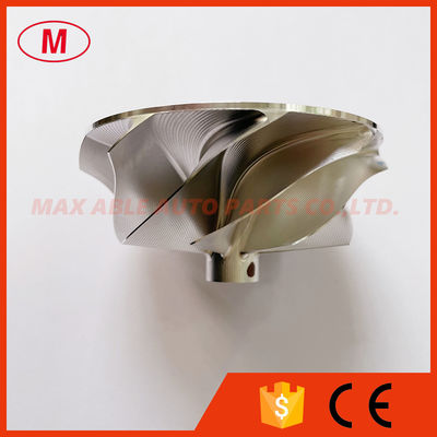 G25-660 reverse 54.28/67.40mm 9+0 Blades point milling turbo aluminum 2618/billet compressor wheel Superback:1.53mm