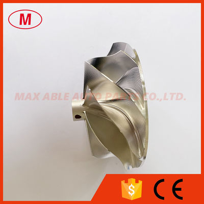 G25-660 reverse 54.28/67.40mm 9+0 Blades point milling turbo aluminum 2618/billet compressor wheel Superback:1.53mm
