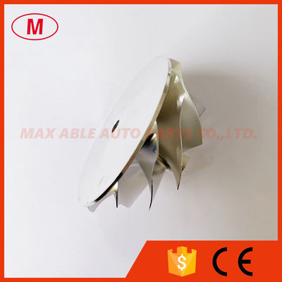 G25-660 reverse 54.28/67.40mm 9+0 Blades point milling turbo aluminum 2618/billet compressor wheel Superback:1.53mm