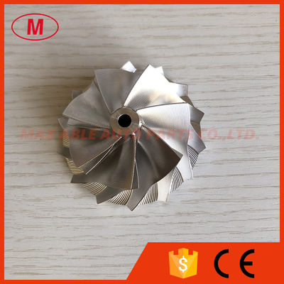GT15-25 reverse 7+7 blades 51.00/63.98mm Point Mill Air Curve Performance Turbo aluminum 2618/billet compressor wheel