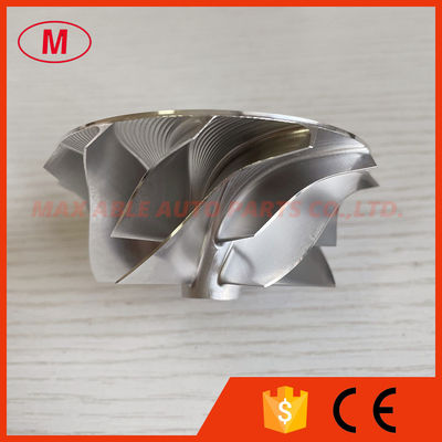 GT30 reverse 56.00/71.40mm 6+6 blades high performance Turbocharger milling/aluminum 2618/Billet compressor wheel