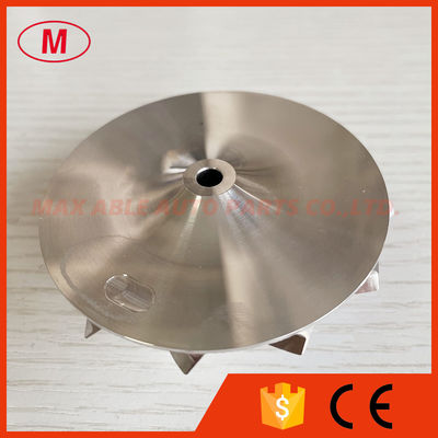 GT15-25 reverse 48.30/68.01mm 6+6 blades high performance milling/billet compressor wheel