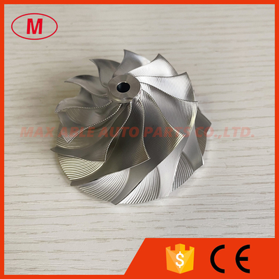 RHF5 reverse 57.00/70.00mm 11+0 blades Point Milling, Snake Curve aluminum 2618/milling/billet compressor wheel