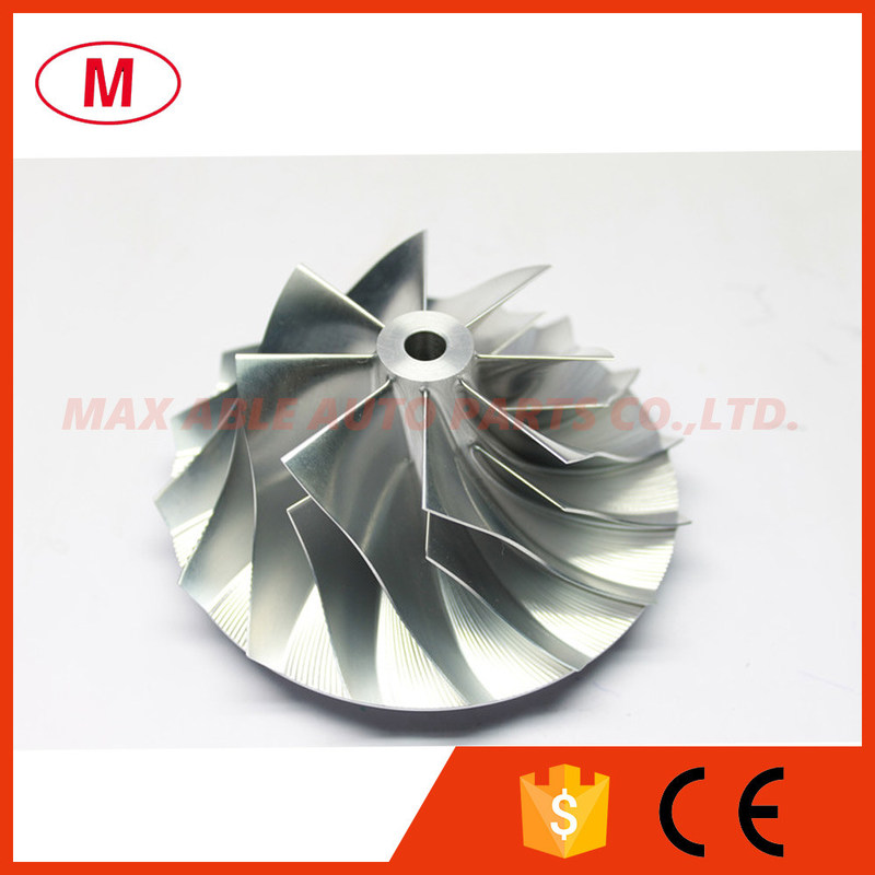 HY55 3597223 73.40/109.00mm 8+8 blades high performance turbo billet compressor wheel for