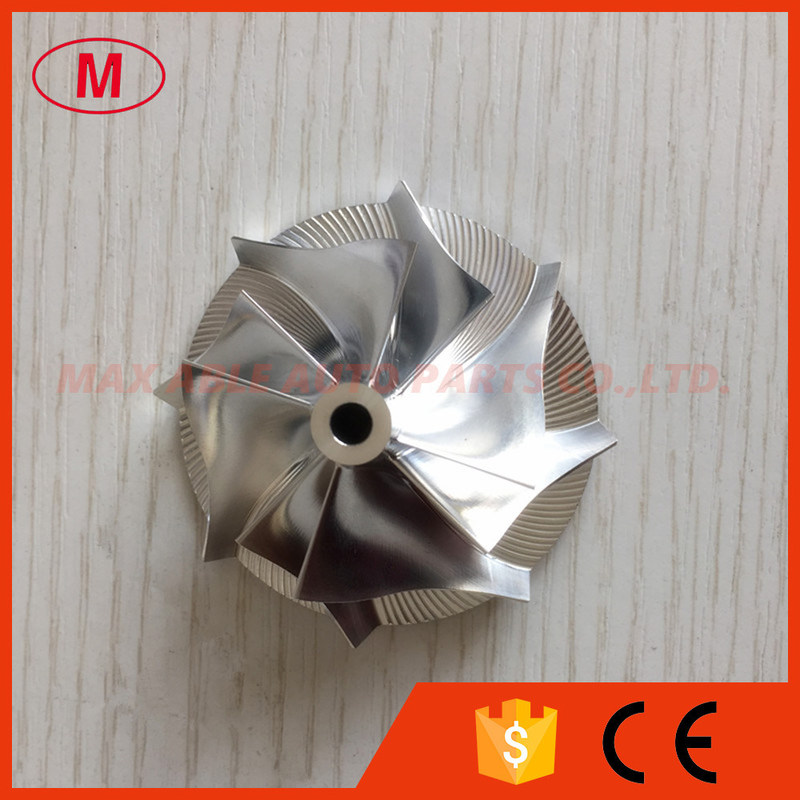 K04 41.94/56.08mm 5306-123-2203 1302-003-411 4+4 blades performance turbo billet compressor wheel