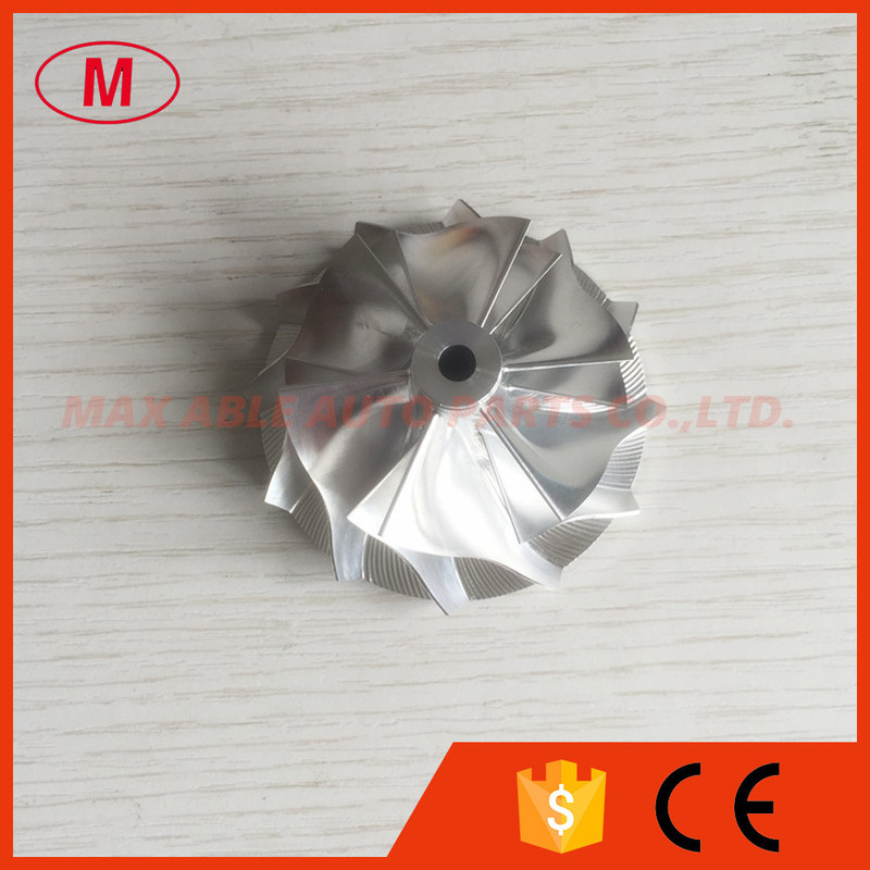 K04 45.09/56.08mm 6+6 blades 5306-123-2216 aluminum 2618/milling/ billet compressor wheel for K0422881 5304-970-0303
