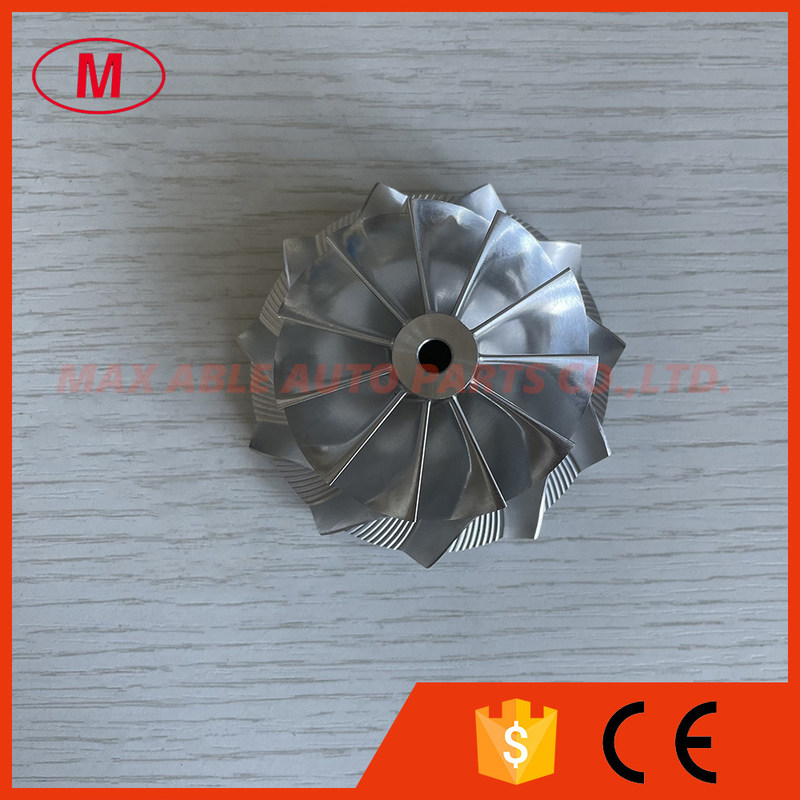 GT15-25 reverse 51.50/66.00mm 11+0 blades high performance turbo milling/aluminum 2618/billet compressor wheel