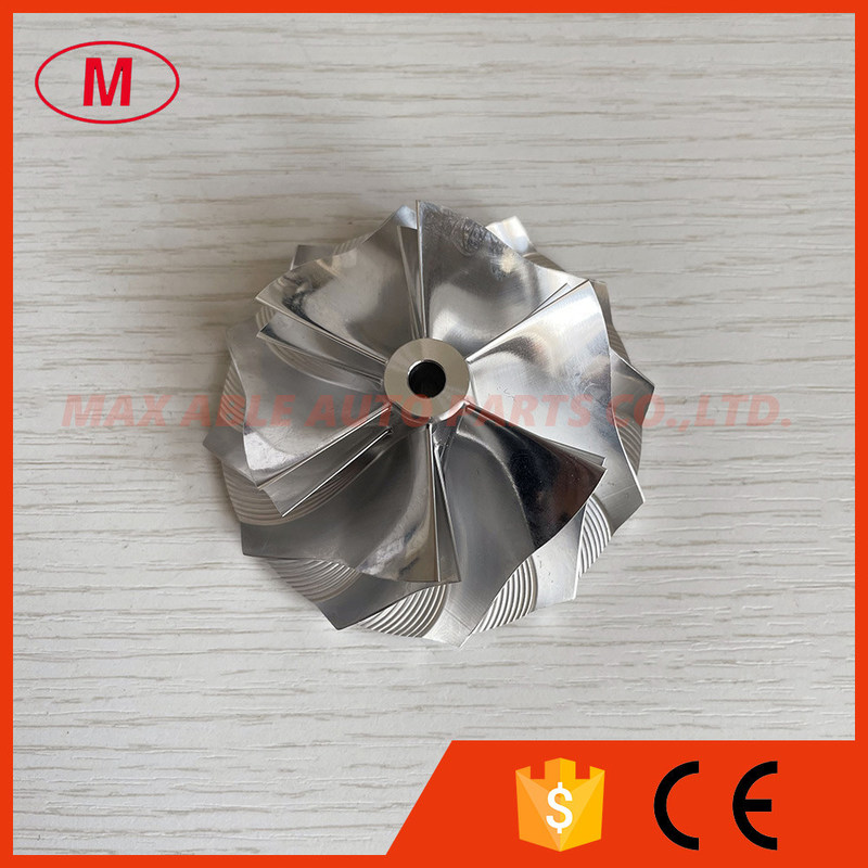 TD04H reverse 53.30/68.00mm 6+6 blades Turbo milling/aluminum 2618/billet compressor wheel