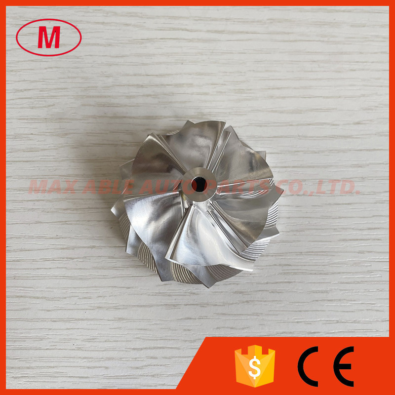 K04 46.38/56.10mm 6+6 blades aluminum 2618/milling/billet compressor wheel