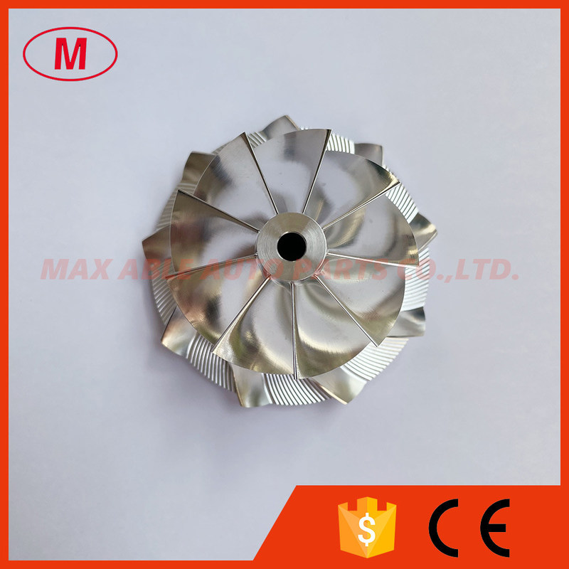 GT15-25 47.00/61.98mm 9+0 blades Turbo milling/aluminum 2618/billet compressor wheel