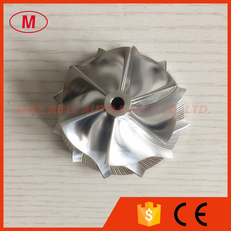 TD04HL 20T 49189-X 47.04/58.00mm 6+6 blades high performance turbo milling/aluminum 2618/billet compressor wheel