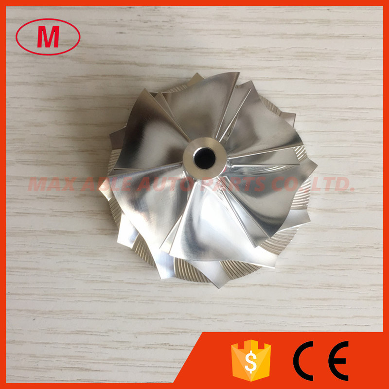 RHF5 6+6 blades high performance 48.50/60.50mm turbo turbocharger aluminum 2618/milling/billet compressor wheel