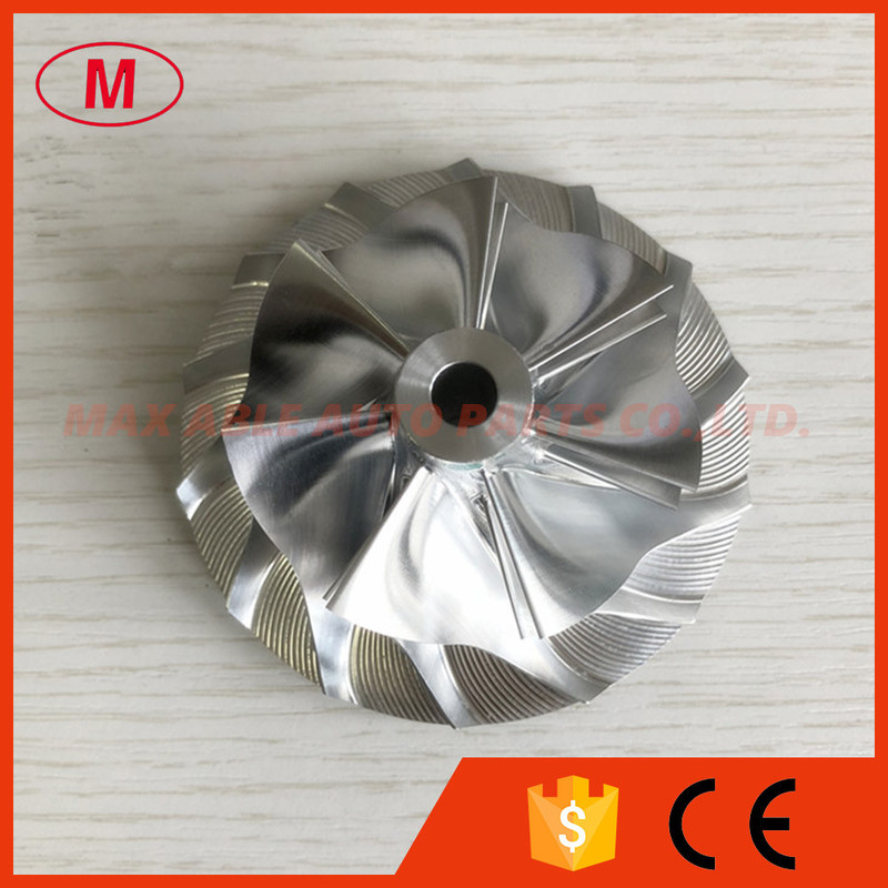 K27 5070-123-2022 54.50/77.00mm 7+7 blades Turbo milling/aluminum 2618/billet compressor wheel for 5326-970-6290/6291