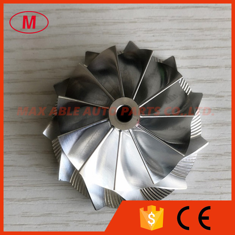 TD04HL 19T 11+0 blades 46.02/58.00mm 49189-X high performance Turbo Billet/milling/aluminum 2618 compressor wheel
