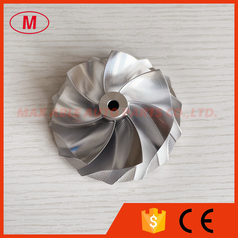 B58 Reverse 66.00/82.00mm 7+7 Blades Point Milling Turbo Milling/Aluminum 2618/billet Compressor Wheel