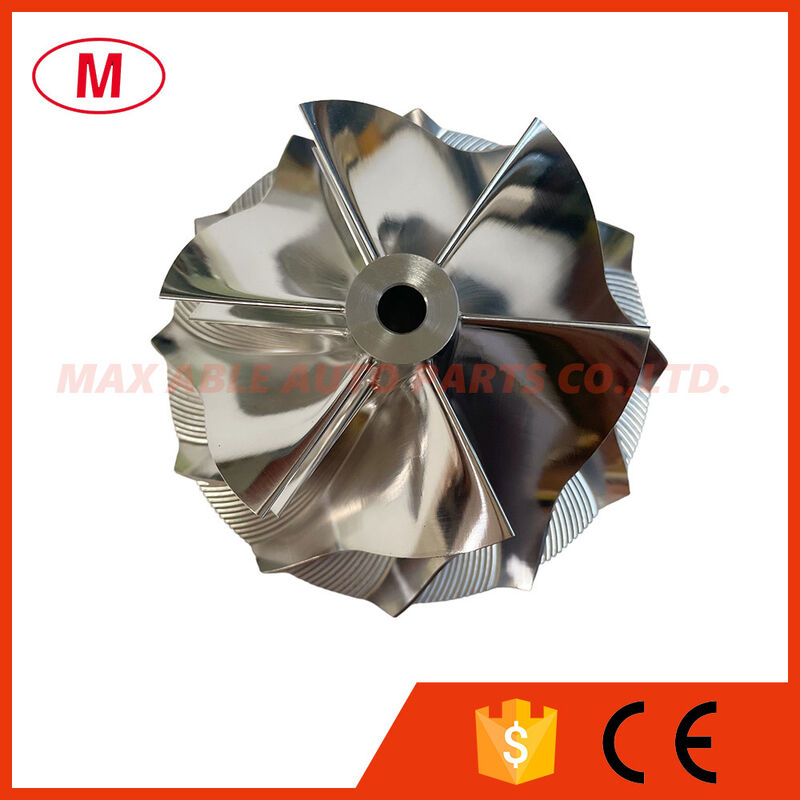 B03G reverse 6+6 blades 57.00/71.00mm high performance turbo milling/aluminum 2618/billet compressor wheel
