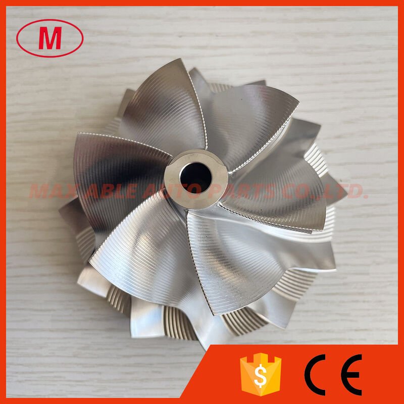 S300 69.66/93.35mm 6+6 blades high performance point milling turbo milling/aluminum 2618/billet compressor wheel