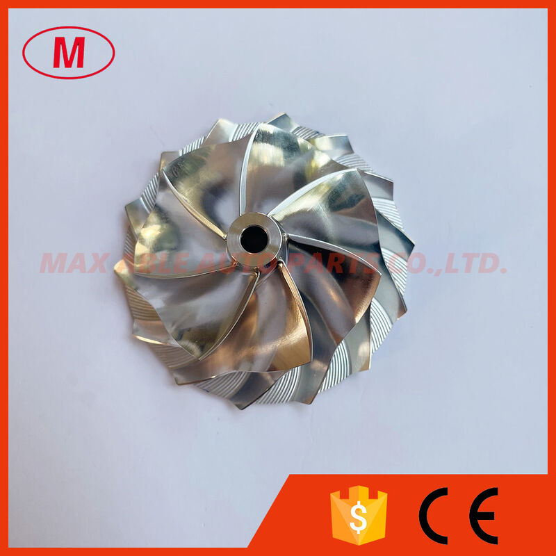 TD04HL reverse 48.50/63.00mm 7+7blades LEP Style, Performance Design turbo Turbocharger milling/aluminum 2618/billet compressor wheel