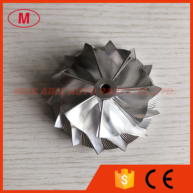 K16 7+7 blades 54.64/71.00mm overall height:30.00mm Turbocharger milling/aluminum 2618/billet compressor wheel