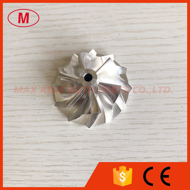RHF3 reverse 35.50/46.00mm 6+6 blades turbo milling/aluminum 2618/billet compressor wheel