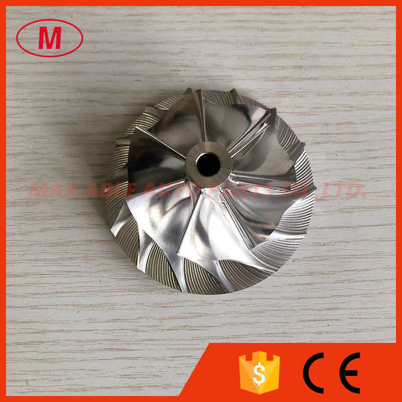 K27 5070-123-2005/2006 54.68/76.79mm 7+7 blades Turbo milling/aluminum 2618/billet compressor wheel for Various/OM926