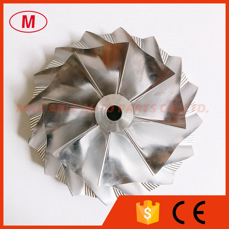 HX82 106.56/152.04mm 8+8 blades Turbo milling/aluminum 2618 /billet compressor wheel