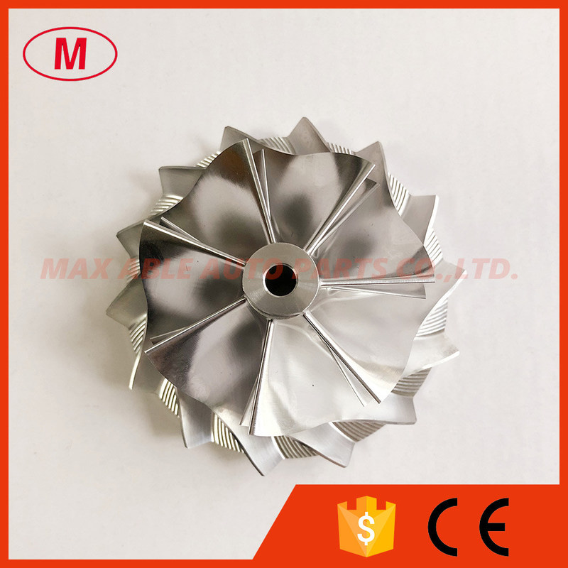 K16 7+7 blades 54.64/71.00mm overall height:36.00mm Turbocharger Billet/milling/aluminum 2618 compressor wheel
