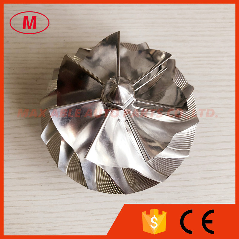 GTB47 81.00/115.00mm 7+7 blades turbocharger milling/aluminum 2618/billet compressor wheel