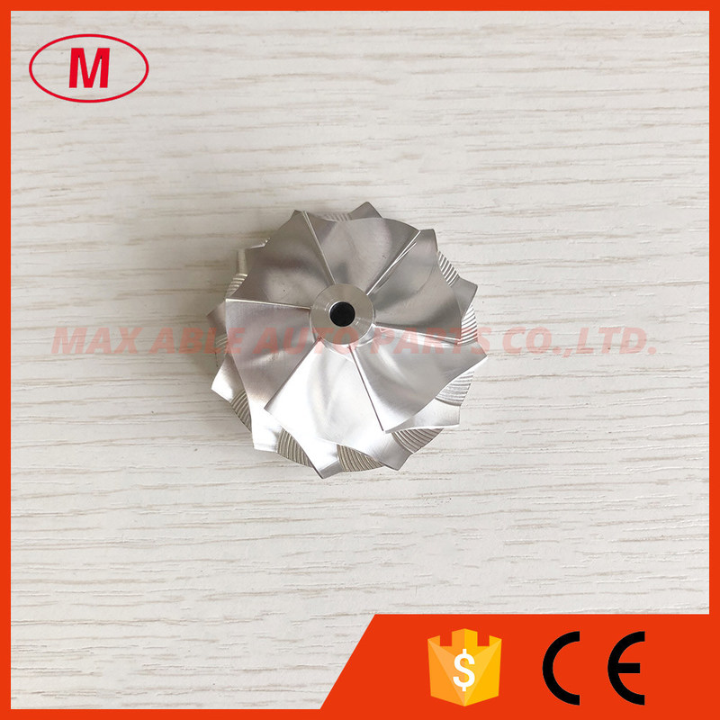 GT12 39.20/49.00mm 6+6blades high performance Turbo milling/aluminum 2618/billet compressor wheel