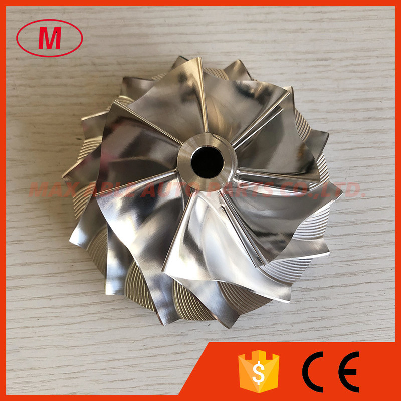 HX60 4040285 80.00/113.01mm 7+7 blades high performance turbo milling/Aluminum 2618/billet compressor wheel for 4047148