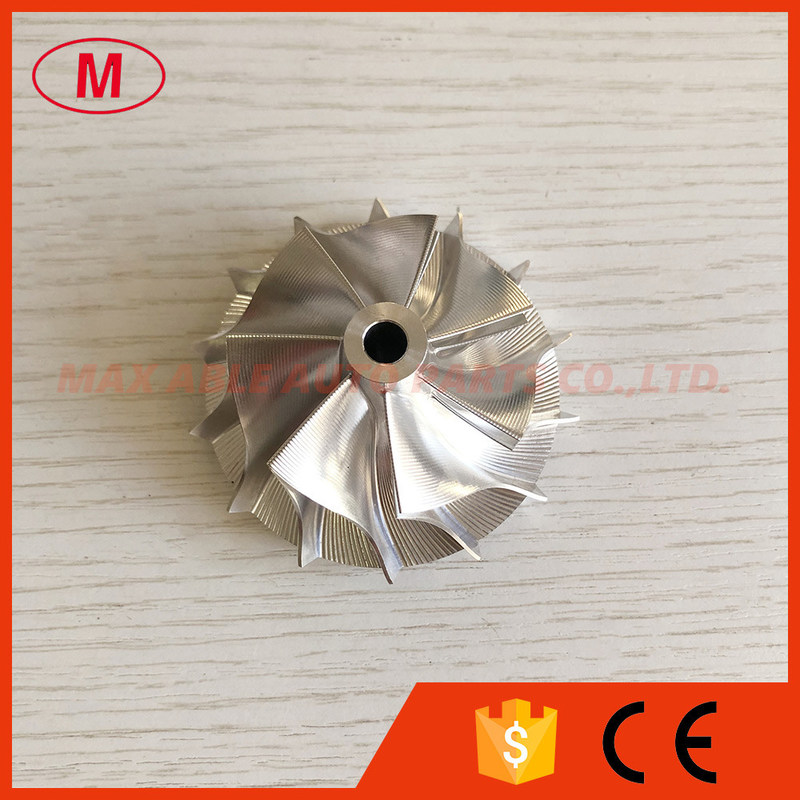 RHF55 forward 46.50/60.00mm 7+7 blades Point milling high performance milling/aluminum 2618/billet compressor wheel
