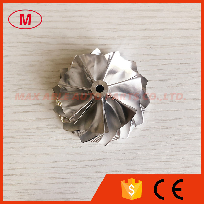K04 reverse 51.03/61.98mm 7+7blades turbo aluminum 2618/milling/ billet compressor wheel for turbo